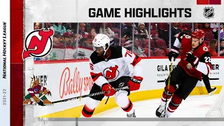 Devils @ Coyotes 4/12 | NHL Highlights 2022