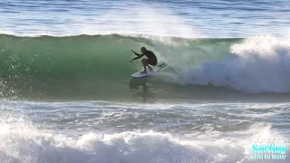 Rare Reef Break at Negative Tide in San Diego - 4K Raw Footage - 03-01-2022