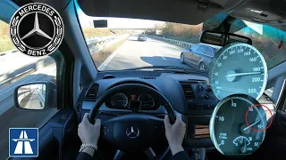 MERCEDES-BENZ VITO W639 122 CDI V6 TOP SPEED ON GERMAN AUTOBAHN (NO LIMIT)