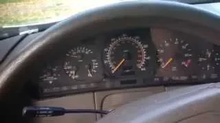 DIY Mercedes w140 How to remove instrument cluster gauge  s320 s420