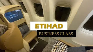 ETIHAD AIRWAYS BUSINESS CLASS Jakarta to Abu Dhabi  in Boeing 777 300er