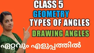 # CLASS 5 MATHS / GEOMETRY/ BASIC GEOMETRICAL FIGURES/ DRAWING ANGLES/ TYPES OF ANGLES