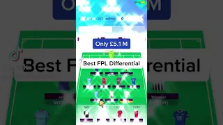 Best Cheap Differential #FPL #FYP #FantasyFootball #FantasyPremierLeague #Football #PremierLeague