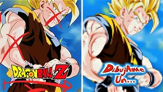 Fixing Dragon Ball Z Bad Artwork Part 1 | Redrawing the horrible Animation of Dragon ball Z