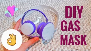 DIY gas mask ! [With items u could find at home !]