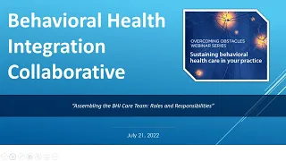 Assembling the BHI Care Team: Roles and Responsibilities