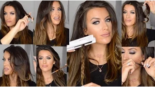 How to CURL and WAVE hair using FLAT IRON hair straighteners by Corioliss