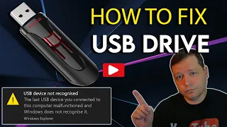 How to Fix USB Device Not Recognized | Restore USB Drive to Default Settings | Corrupted USB Drive