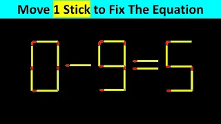 Matchstick Puzzle - Fix The Equation #matchstickpuzzle #simplylogical