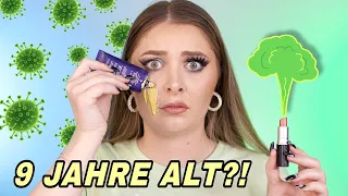 Ich schminke mich mit meinem ÄLTESTEN Makeup! 🤢 🦠