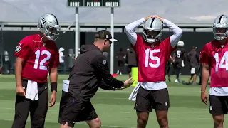 Raiders QB's Practice OTA’s Tuesday  May 21, 2024