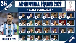 RESMI! DAFTAR 26 PEMAIN ARGENTINA UNTUK PIALA DUNIA 2022 QATAR