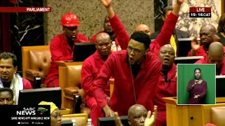 #SONA2020 | EFF's Vuyani Pambo orders President Ramaphosa to sit down