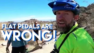 Flat Pedals are WRONG! Watch Rob Drew Struggle