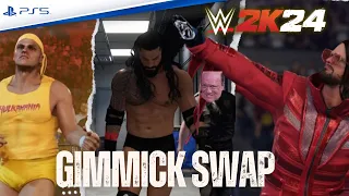 WWE 2K24 - Funniest Entrances "GIMMICK SWAP" Cena, Reigns, Lesnar & More!