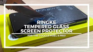 Ringke Premium Tempered Glass Screen Protector for Google Pixel 8 Pro (Installation & Review)!