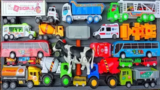 Bis tayo, palu thor, ambulance, sapi, truk molen, dump truck, kereta thomas, mcqueen, robocar poli