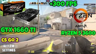 Ryzen 5 3600 + Gtx 1660 ti | All settings| 1080p| Counter-Strike 2| Fps benchmark