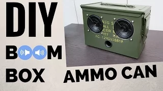DIY Ammo Can Bluetooth Boombox.