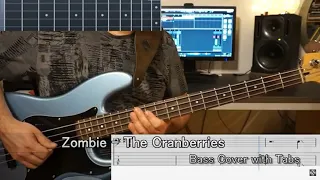 Zombie - The Cranberries (Bass Cover with Score and Tabs in video)