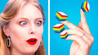 100 LAYERS CHALLENGE! 100 Coats of Makeup, Nails & Food || 100 Coats of Things by Crafty Panda