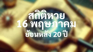 สถิติหวย 16 พฤษภาคม ย้อนหลัง 20 ปี เลขอะไรออกบ่อยสุด??