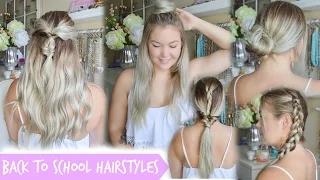 Five 5 Minute Back to School Hairstyles | Collab with Style by Dani