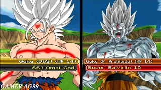 Team Goku DBS SSJ Omni God VS Team Goku AF SSJ 10  Dragon Ball Z Budokai Tenkaichi 3