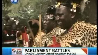 William Ruto calls for end of supremacy battles in Parliament