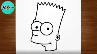 Como desenhar o BART SIMPSON passo a passo, fácil e rápido