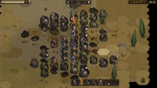 Battle Brothers: Battle against a greenskin army (52 greenskins)