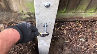 How to fit a concrete fence spur