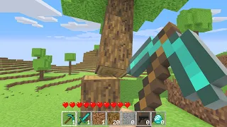 I tested Minecraft but with realistic physics...