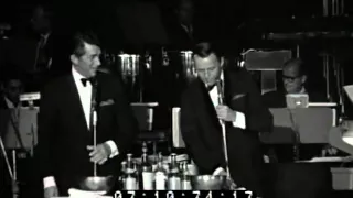 Frank Sinatra Dean Martin Sammy Davis Junior at the 1960 Sands Summit Closing Night 1