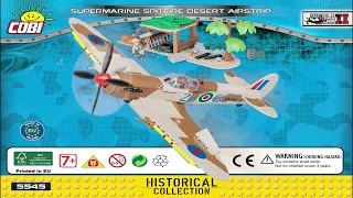 Cobi Instructions | Small Army / WW2 | 5545 | Supermarine Spitfire Mk.IX Desert Airstrip Plane