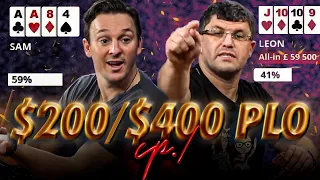 WILD $200/$400 Cash Game POT LIMIT OMAHA | High Stakes Poker E07