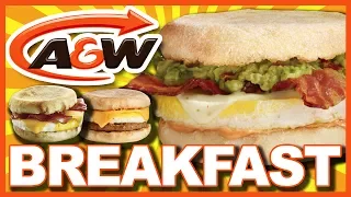 A&W Breakfast ♥ Bacon & Egger® Vs Sausage Egger®