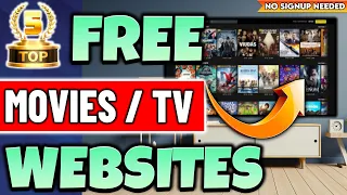 🔴Top 5 Websites to Watch FREE Movies / TV Shows (No Sign up!)