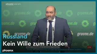 B'90/Die Grünen: Parteipressekonferenz mit Omid Nouripour | 26.02.24