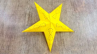 How to Make 3D Star for your Christmas Decoration | DIY Paper Craft Tutorials