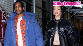 Rihanna & ASAP Rocky Hold Hands While Out On A Romantic Dinner Date Together At Carbone In New York