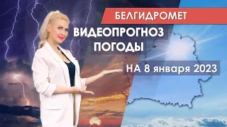 Видеопрогноз погоды по областным центрам Беларуси на 8 января 2023 года