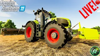 CJ Farms Live!!🔴| Shire Farms Day 7!! | Prepping Fields! | #fs22 | #criminaljusticelive