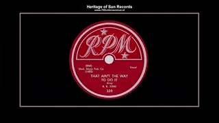(1951) RPM 339-B ''That Ain't The Way To Do It'' B.B. King