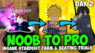 F2P Noob To Pro Day 2 - SUPER OP Stardust Farm & Beating Trial 1 & 2 Extreme (Season 5)