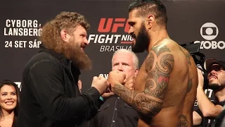 UFN 95 Weigh-Ins: Roy Nelson vs. Bigfoot Silva Staredown