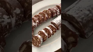 Chocolate Salami Recipe - Dessert in 5 Min / No Oven No Bake