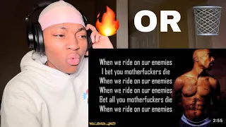 FIRST TIME HEARING 2Pac - When We Ride On Our Enemies (Lyrics) REACTION