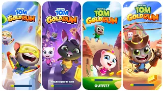 Talking Tom Gold Run Flying Update vs Becca Update vs Ancient World Update vs Wild West Update