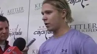 Nicklas Backstrom at Capitals Media Day - 09/12/09